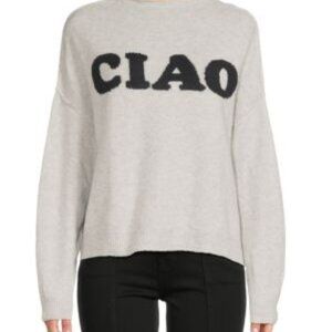 (NWT) Stitchdrop Ciao Graphic Sweater Cobalt Women Size Small